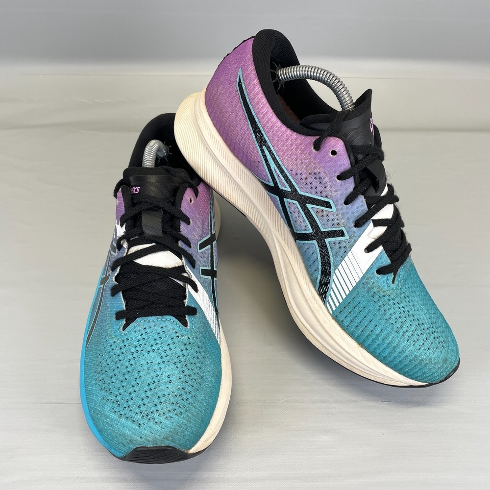 Asics Magic Speed 2 Shoes Womens Size 8 Blue Purple Casual Running Sneakers - Picture 2 of 10